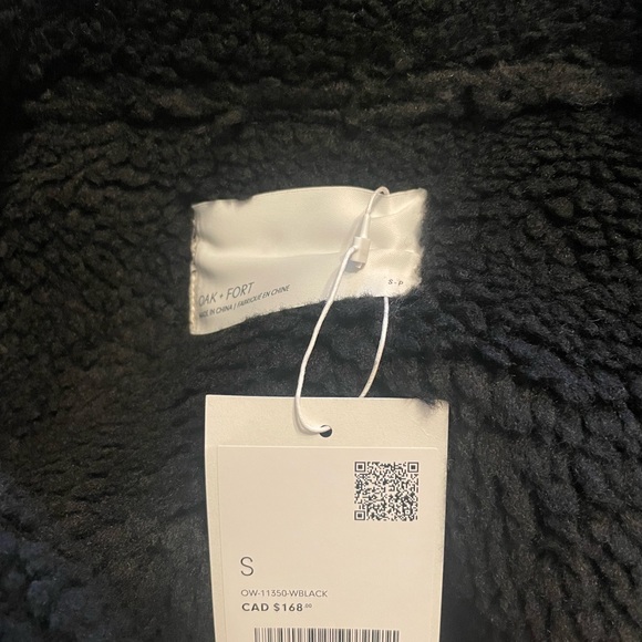 Oak+Fort Aviator Faux Leather Jacket - Picture 5 of 6